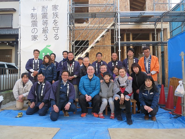 K様邸　上棟お餅まき